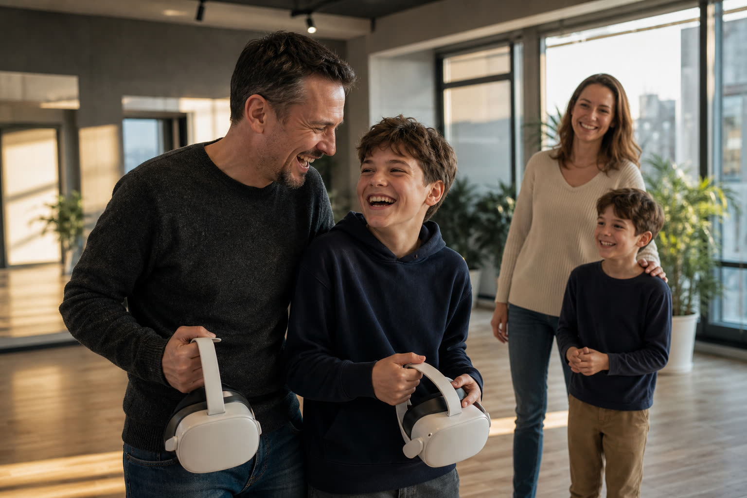 Gemeinsames Familienprogramm: wenn Papa oder Mama wirklich mit dem Kind spielt