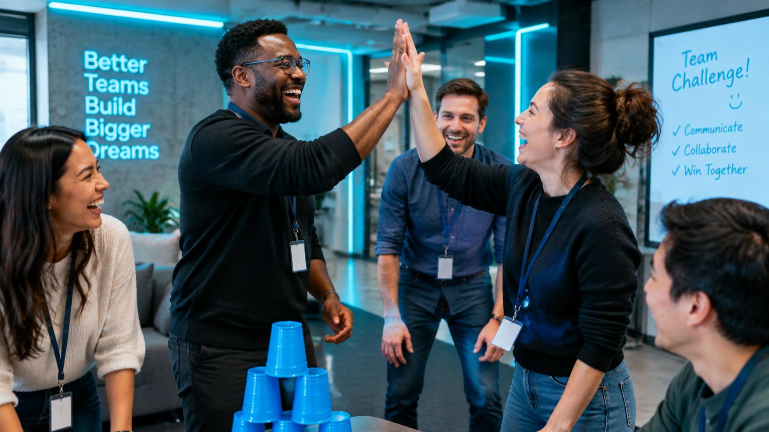 12 lustige Teambuilding-Spiele für Erwachsene, die wirklich funktionieren
